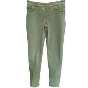 Democracy Women's Size 8 Glider Olive Green Pull On Casual Jeggings